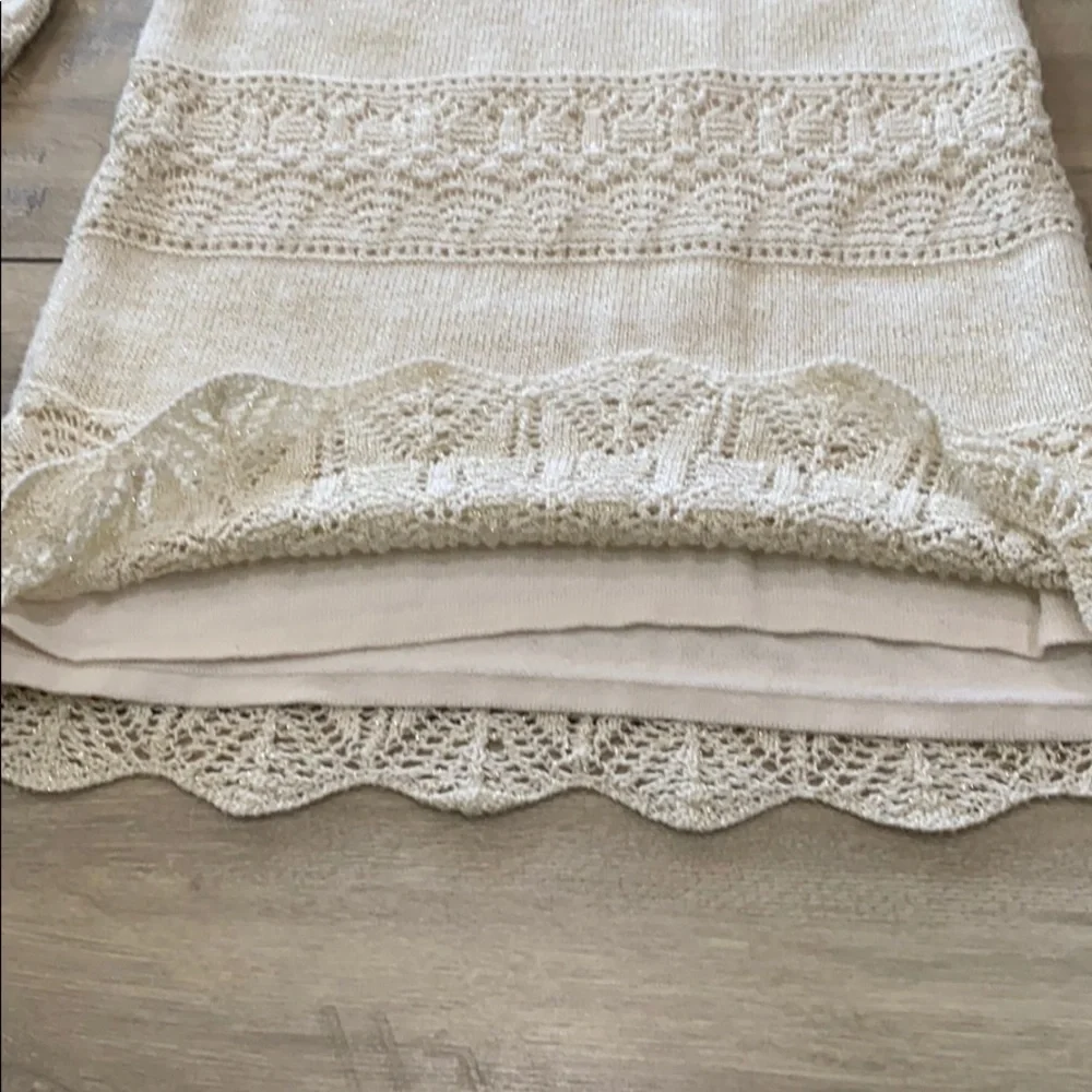Cat & Jack Girl Ivory/Gold Dress Size XL (14/16)